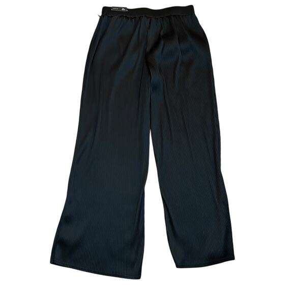 Maurices Plisse High Rise Wide Leg Pant Size XL Career Office Business Corporate - Picture 1 of 8